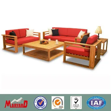 High quality woodard patio furniture teak sofa