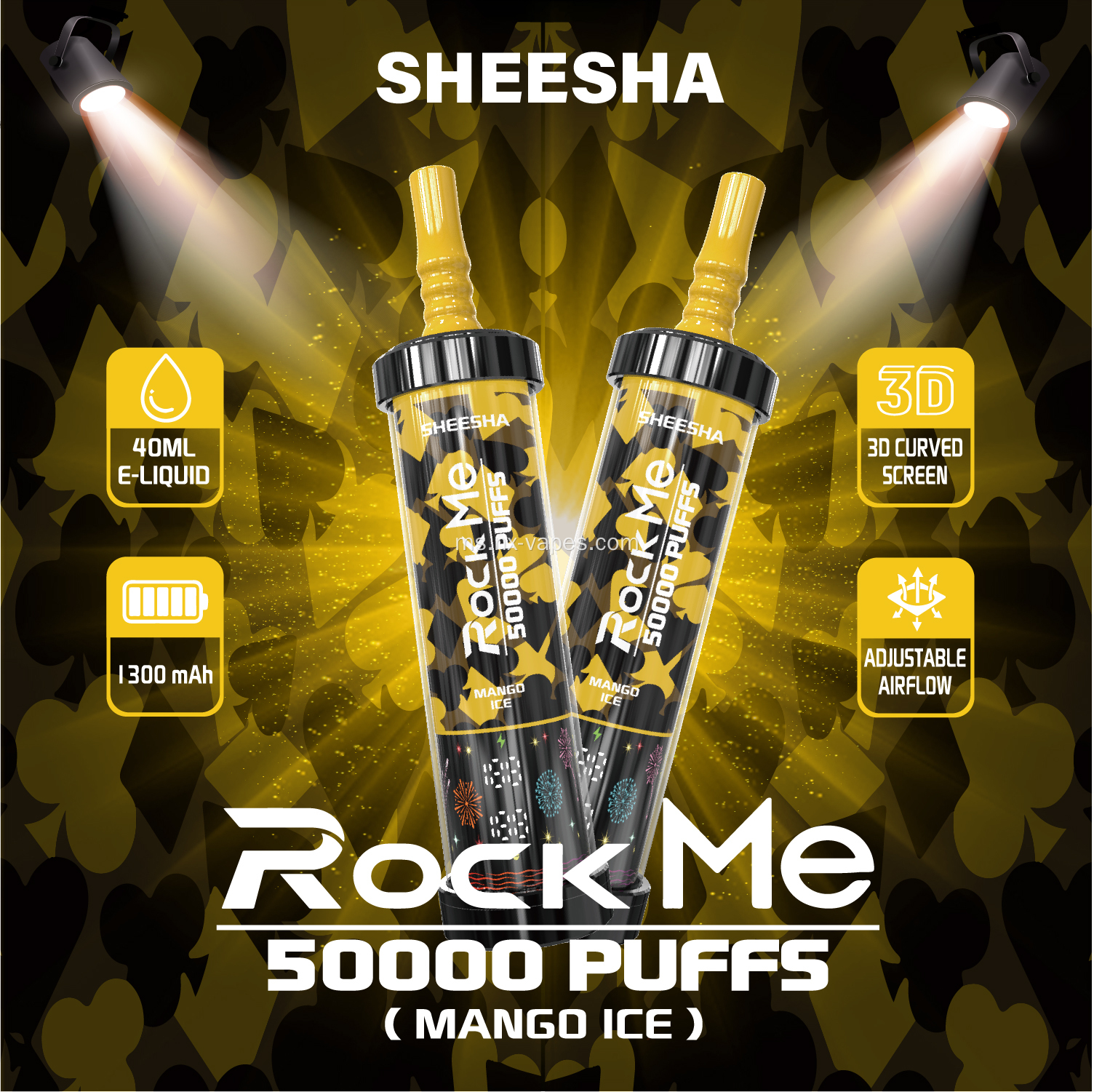 Rock me sheesha 50k sedutan Vape pakai buang