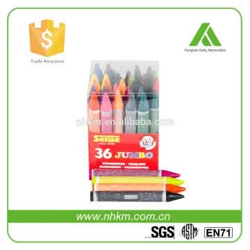 36 color wax crayon school stationery color crayon for children