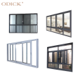 Huge Tempered Glass Double Layer Aluminum Sliding Window