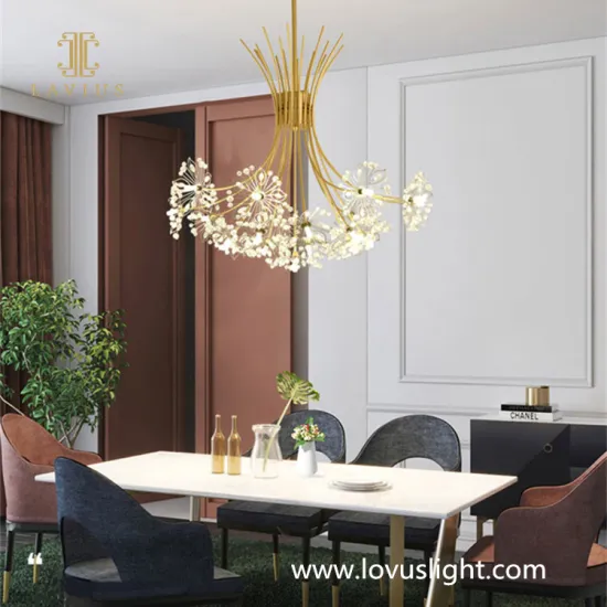 New creative bouquet shape chandelier Villa chandelier Restaurant bedroom custom light luxury chandelier