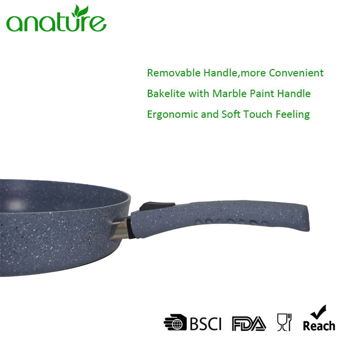 Removable Handle Marble Nonstick Frying Pan