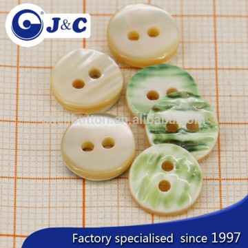 2015 Manufacture white color cat eye shell button