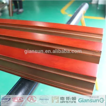 waterproof fireproof wooden coated aluminium windowdoor and sections/ aluminium extrusion profiles for the window and door