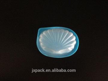 Oval Frosted Scallops Mini Crisper Box With Color Lid