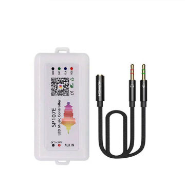 SP107E DC5V-24V Musik LED Controller Full Color RGB SPI Kontrol untuk Lampu Strip LED