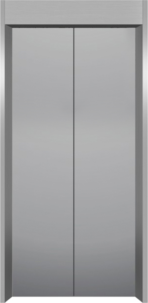 Etched / Hairline Stainless Steel Elevator Car Door / Landing Door