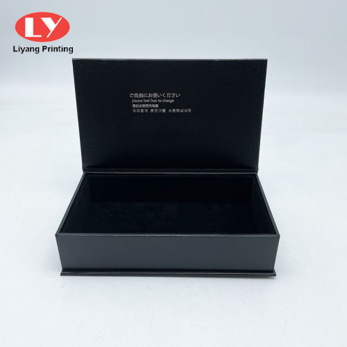 LOGO DEL LOGO Custion Luxury Black Sunglases Box Packaging