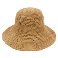 100%de papel/sombreros de paja, sombreros de cubo para mujeres