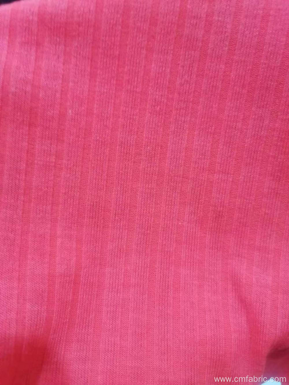 Knitted Polyester Rayon spandex fancy rib dyed fabric