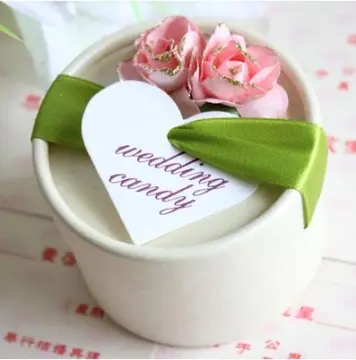 Round wedding candy display gift box