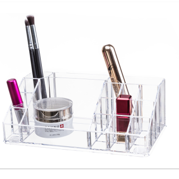16 Compartment Acrylic Makeup Organizer: Perfect Desktop Storage Solution for Cosmetics, Jewelry, and Lipsticks