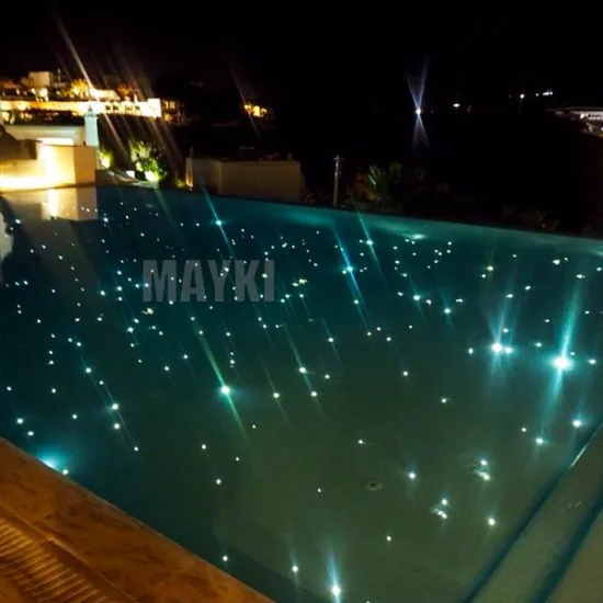 DIY Twinkle Swimming Pool Fiber Optic Lighting - LED Star Light for Outdoor Pools