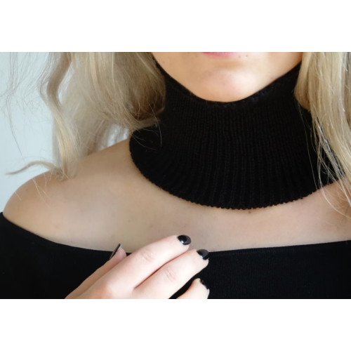 Stickad varm choker nackewarmer turtleneck gjorde akryl