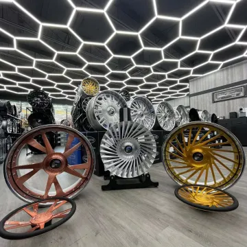 LED Hexagon Garage Lights: Honeycomb Design for Auto Detailing and Workshop Illumination