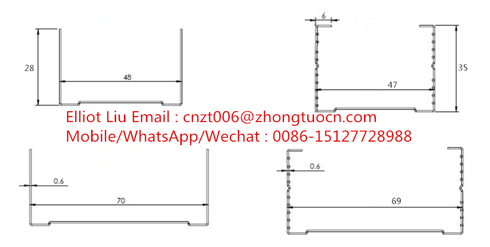 C U Beam Roll Forming Machine