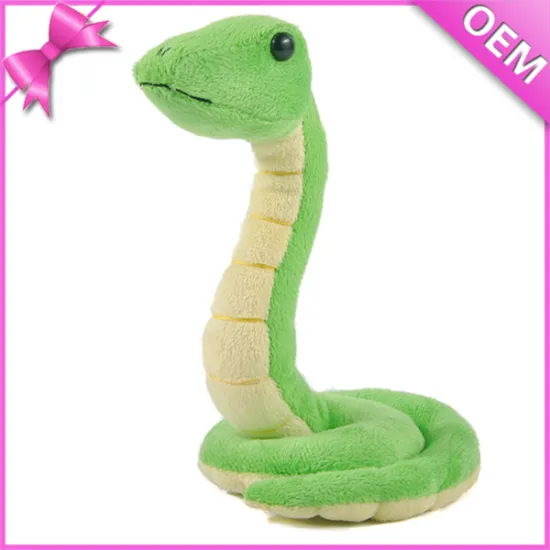 25cm Height Soft Green Plush Baby Plush Toy Snake, Plush Snake, Snake Stuffed Animal Plush Toy