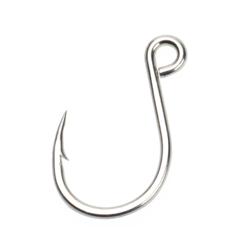 High Carbon Steel Tin Coated Reversed Big Eye Inline Single Lure Hooks for Spinner/Spoon and Soft Bait
