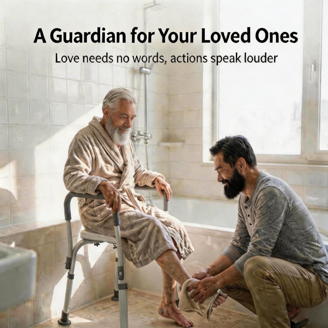 Safe Shower Chair with Adjustable Height for Elderly - View 3