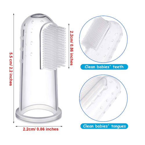 सुपर सॉफ्ट फूड ग्रेड बेबी फिंगर टूथब्रश