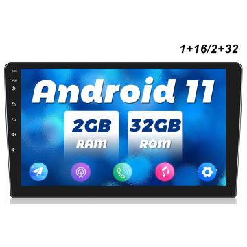 9 Inch Android 11 Car Stereo - Dual Din with GPS, WiFi, BT, and FM RDS