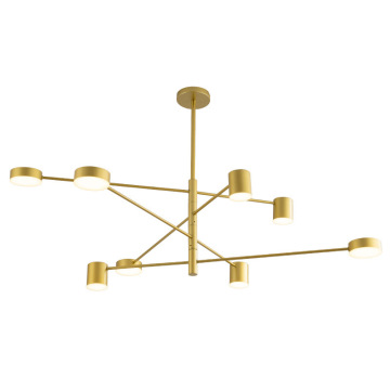 Nordic Modern Copper Chandelier för restaurangtakhängen
