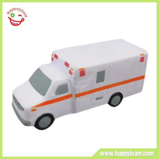 Ambulance Shape PU Free Stress Balls