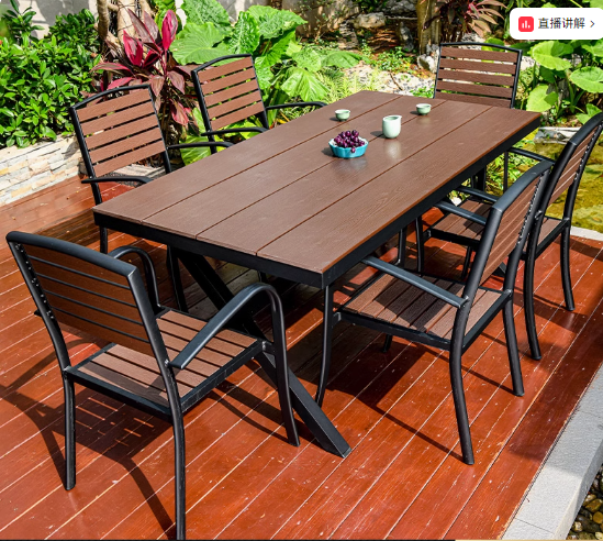 Cross design outdoor table