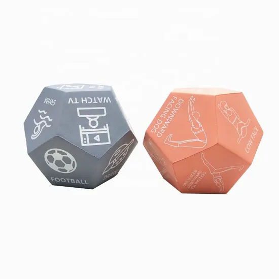 Custom Hot PU Foam 12-Sided Dice for Home Fitness, Yoga, Sports & Stress Relief