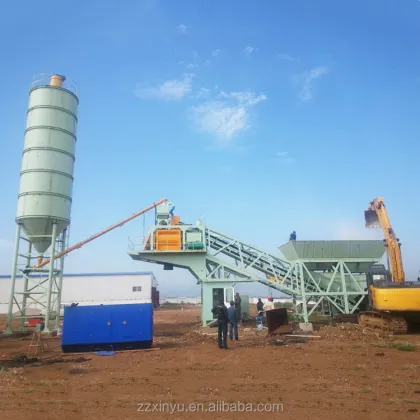 High-Quality New Mobile Concrete Batching Plant 100 m³/h Capacity In Stock for Construction Projects