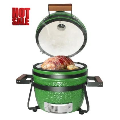 2020 SEB / STEEL EGG BBQ ceramic egg grill wood burning barbecue kamado bbq green color egg bbq grill