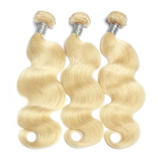 613 bundles blonde hair virgin remy unprocessed indian human hair blonde body weave straight hair wholesale
