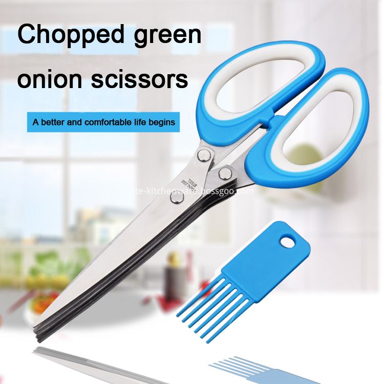 kitchen shear with cleaning brush