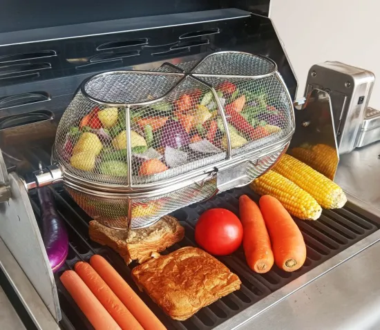 Rotisserie Basket Oven Baking Cage for Nuts