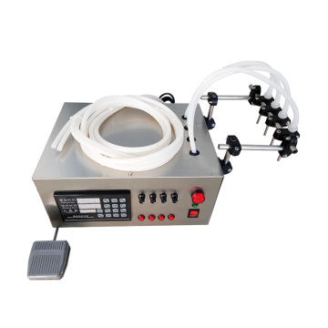 Semi-Automatic 4-Head Liquid Filling Machine for Detergent, Perfume, and Wine