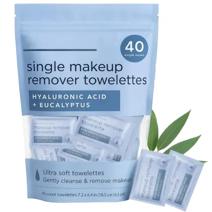 Customized facial cleansing and makeup remover wipes