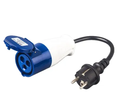 ZNPON 16A Schuko Plug to Industrial Socket Adapter