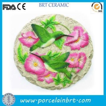 Landscaping flower and bird beautiful Stepping Stone