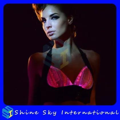 Super Quality New Arrival Plenty Of Stock Print Wire Light Up Bra