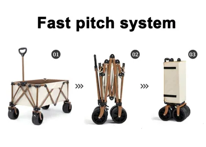 Portable Foldable Waterproof Camping Wagon Cart - Wholesale