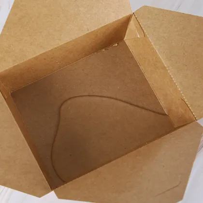 Eco-friendly Disposable Paper Meal Box for Food Grade Lunch