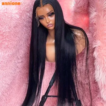 30 Inch 13X6 HD Lace Frontal Wig,HD 4X4 5X5 Closure Wig,100% Human Hair Natural Black Water Wave Brazilian Human Hair Wig