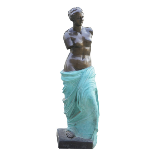 Elegant Classical Venus Bronze Sculpture With Base