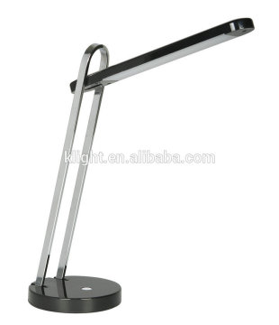 Foldable LED Table Lamp, plastic lampshade and base chrome pole, high quality