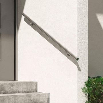 Corrimão removível de aço inoxidável montado na parede para escadas