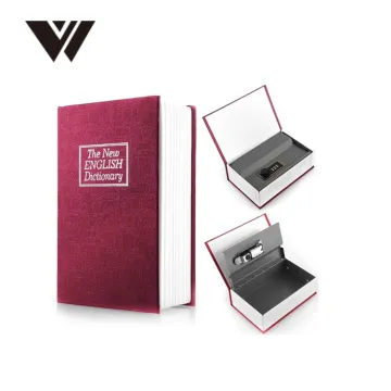 WELDON private portable book safe box with digital combination lock
