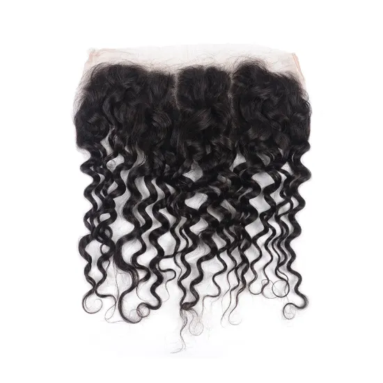huashuo Highest Discounts Cambodian Water Wave Light Brown Virgin Fine Peruvian Hair Thin Skin 13 X 4 Lace Frontal