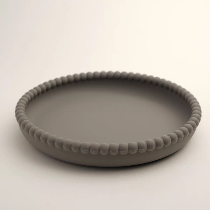 Silicone baby food plate