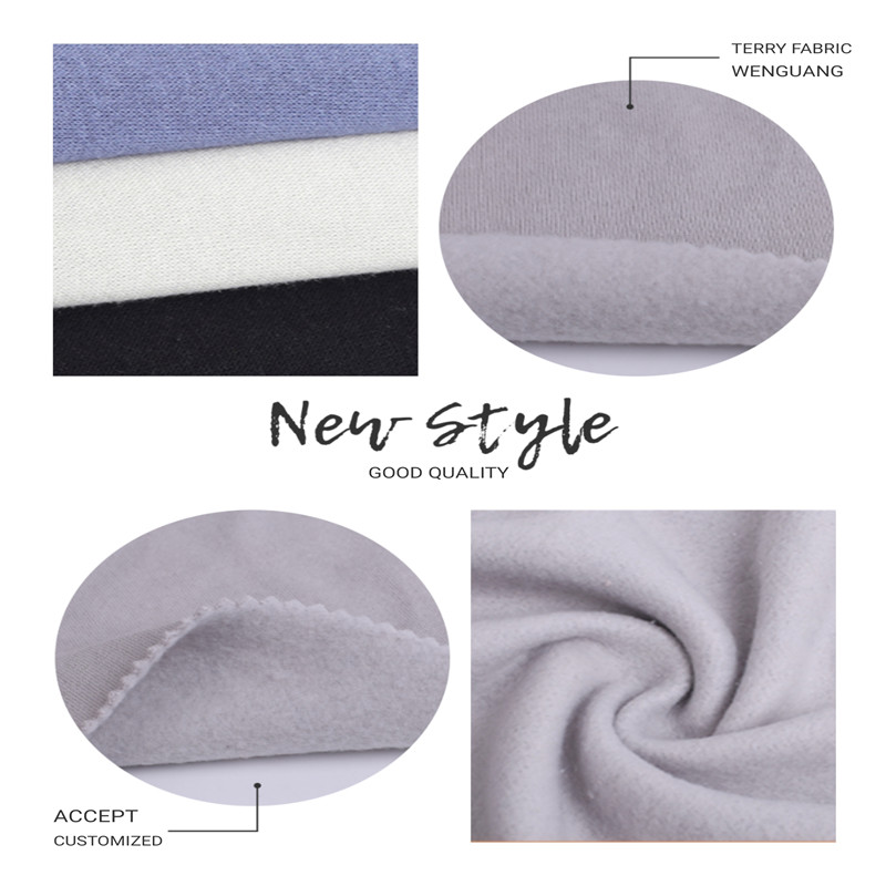 terry knitted fabrics.