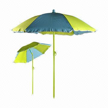 Colorful Oxford Fabric Beach Umbrellas with Sun Protection, Customized Designs Available